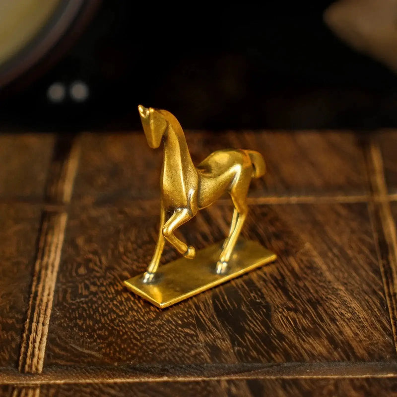 Sculpture - Abstract Brass Horse by House Of Avana