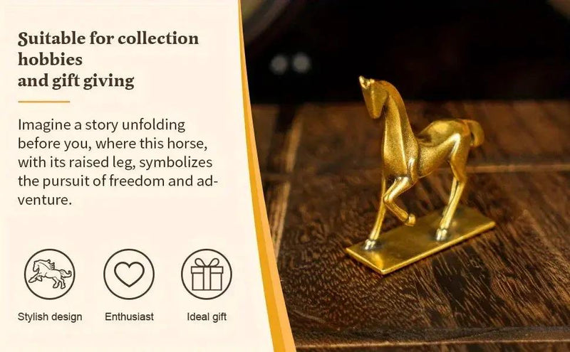 Sculpture - Abstract Brass Horse by House Of Avana