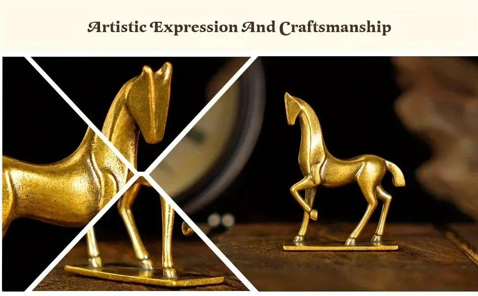 Sculpture - Abstract Brass Horse by House Of Avana