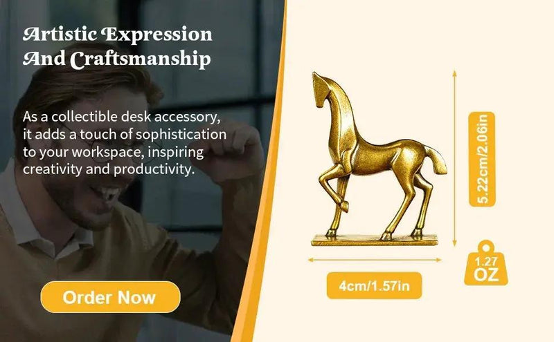 Sculpture - Abstract Brass Horse by House Of Avana