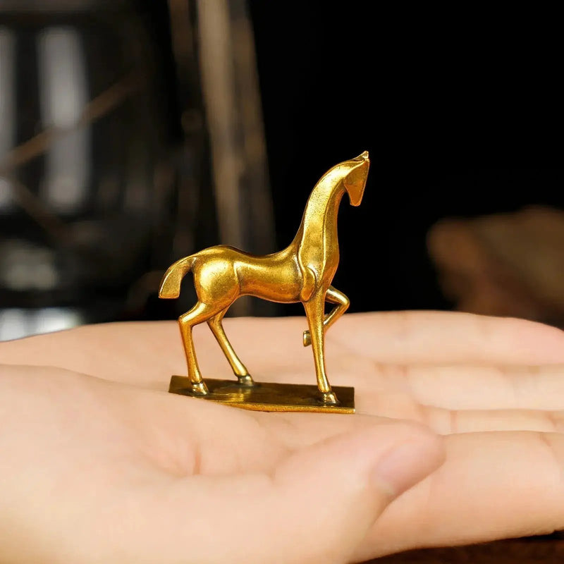 Sculpture - Abstract Brass Horse by House Of Avana