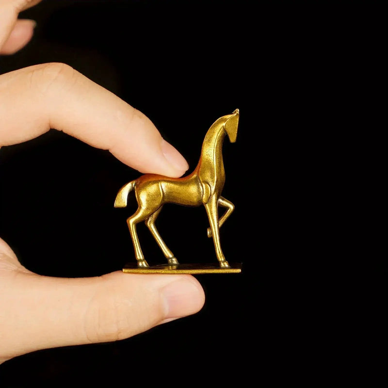 Sculpture - Abstract Brass Horse by House Of Avana