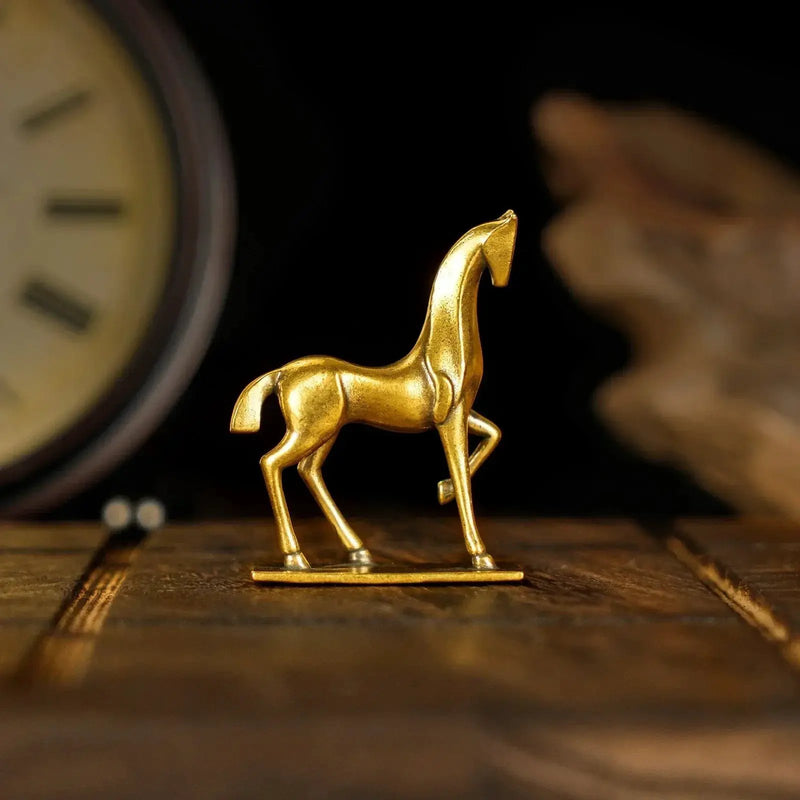 Sculpture - Abstract Brass Horse by House Of Avana