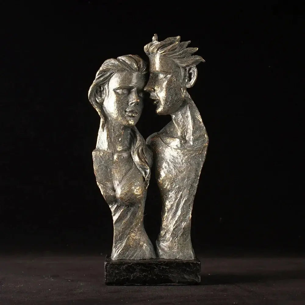 Sculpture - Abstract Lovers Figure by House Of Avana