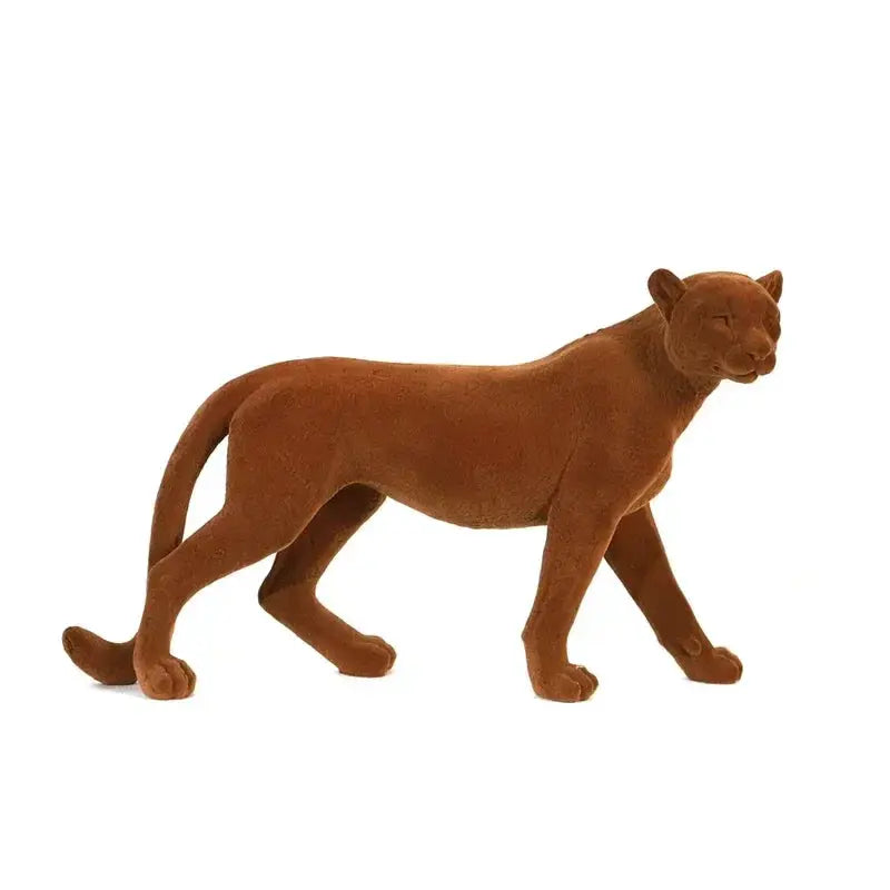 Suede Leopard Decorative Animal Sculpture by House Of Avana