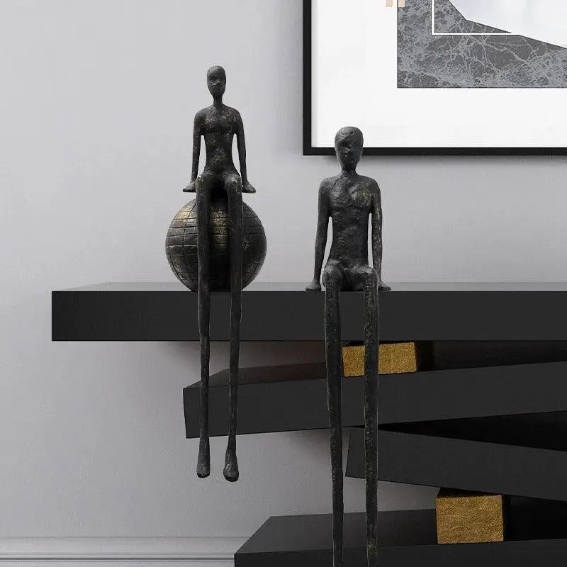 Sculpture - Minimalist Iron Wall Art by House Of Avana
