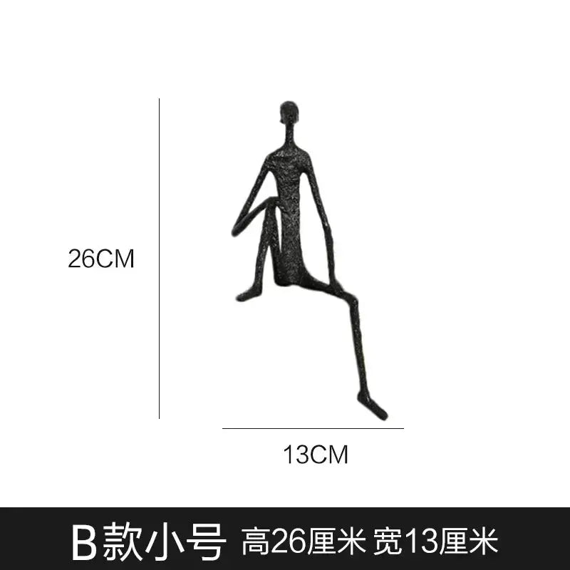 Sculpture - Minimalist Iron Wall Art by House Of Avana