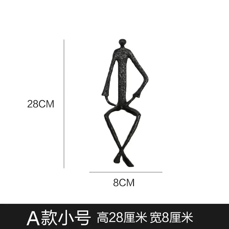 Sculpture - Minimalist Iron Wall Art by House Of Avana