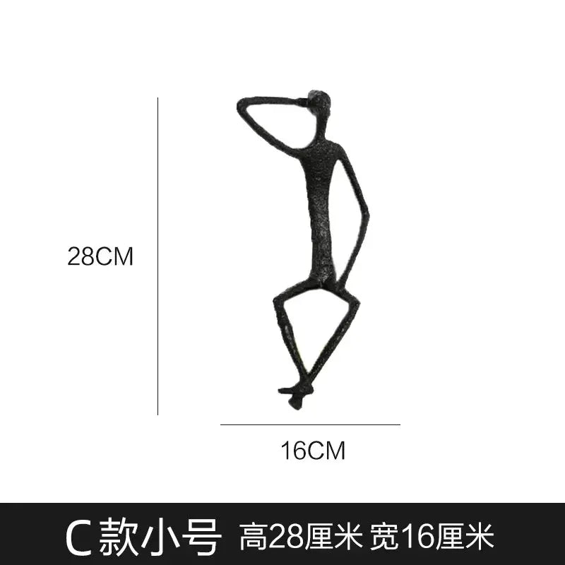 Sculpture - Minimalist Iron Wall Art by House Of Avana