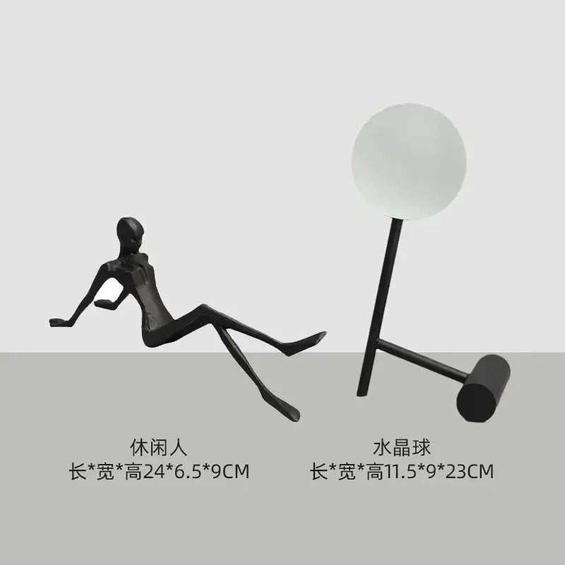 Sculpture - Minimalist Iron Wall Art by House Of Avana