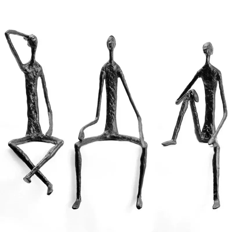 Sculpture - Minimalist Iron Wall Art by House Of Avana