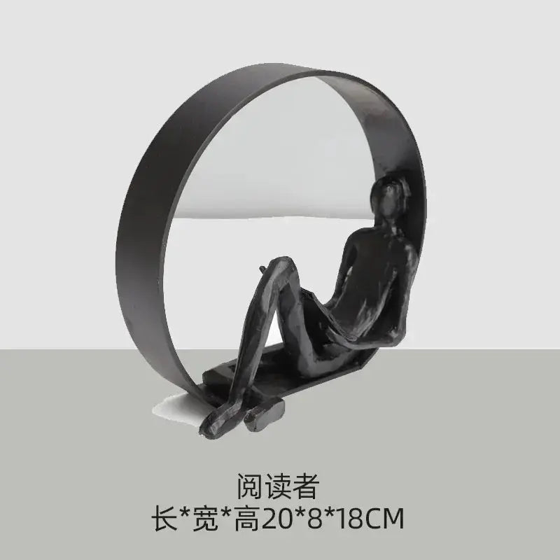 Sculpture - Minimalist Iron Wall Art by House Of Avana