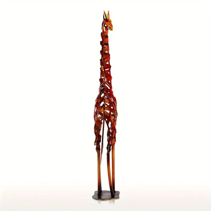 Abstract Iron Giraffe Sculpture Decorative Tabletop Accent by House Of Avana