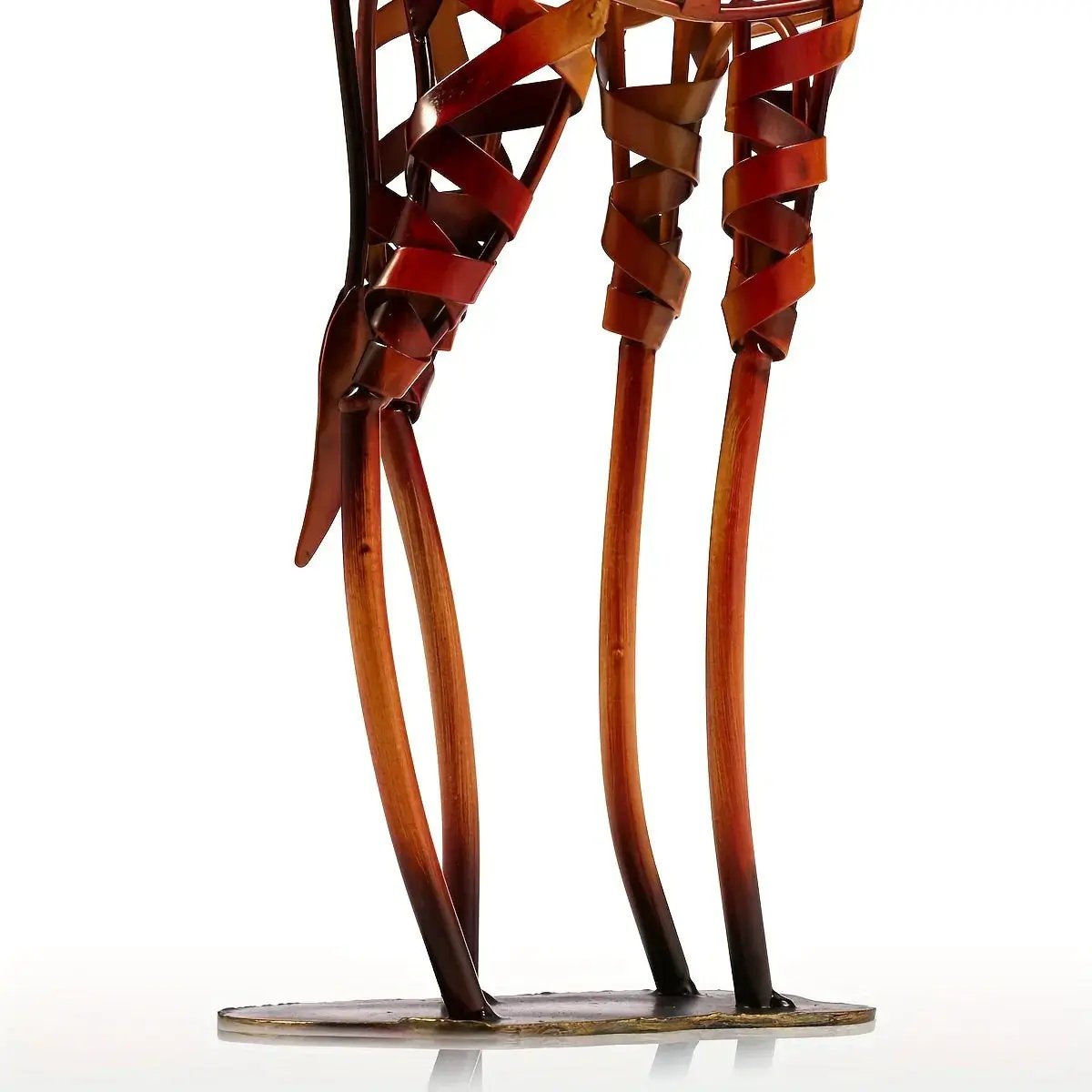 Abstract Iron Giraffe Sculpture Decorative Tabletop Accent by House Of Avana