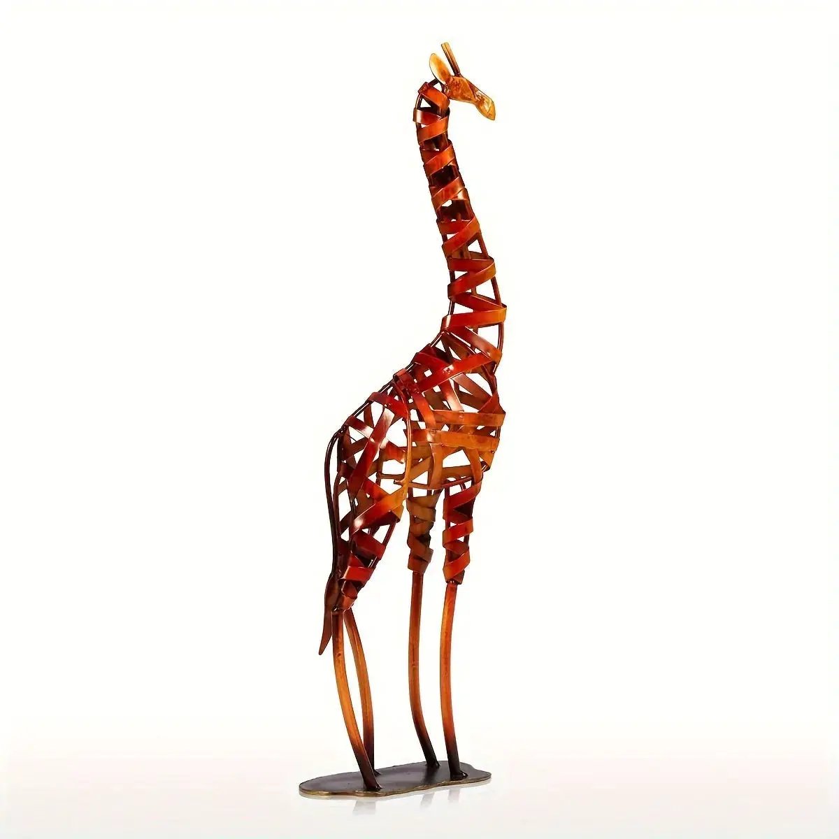Abstract Iron Giraffe Sculpture Decorative Tabletop Accent by House Of Avana