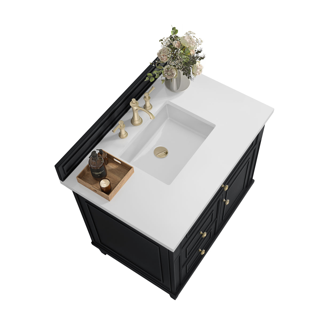 James Martin Lorelai 36" Single Bathroom Vanity, Black Onyx, view 35