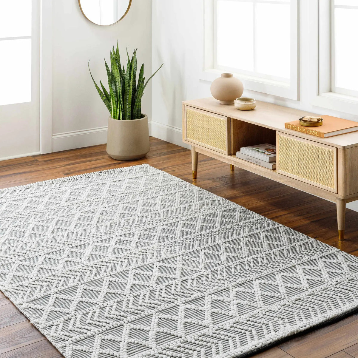 Chimamanda Area Rug - Clearance, installed in a room