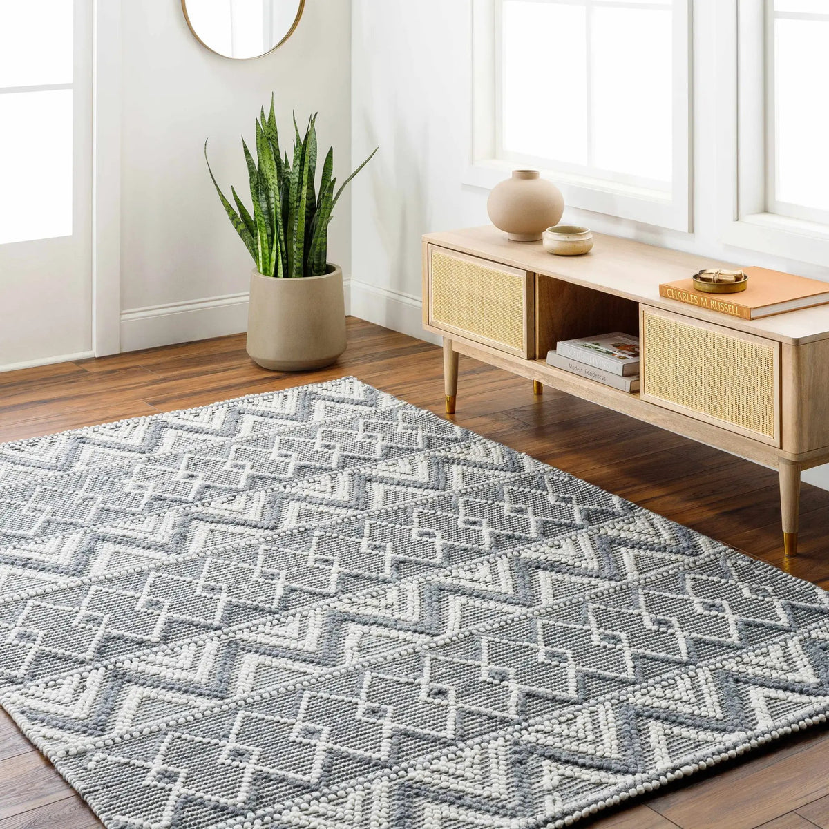 Evita Area Rug - Clearance, installed in a room
