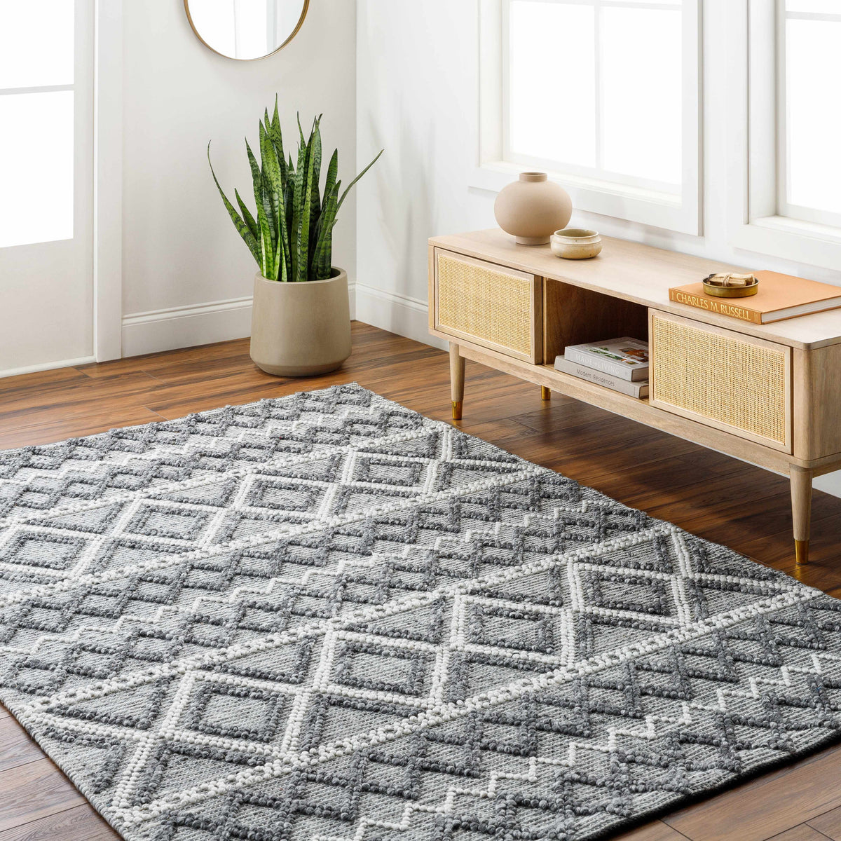 Yuka Area Rug - Clearance, installed in a room