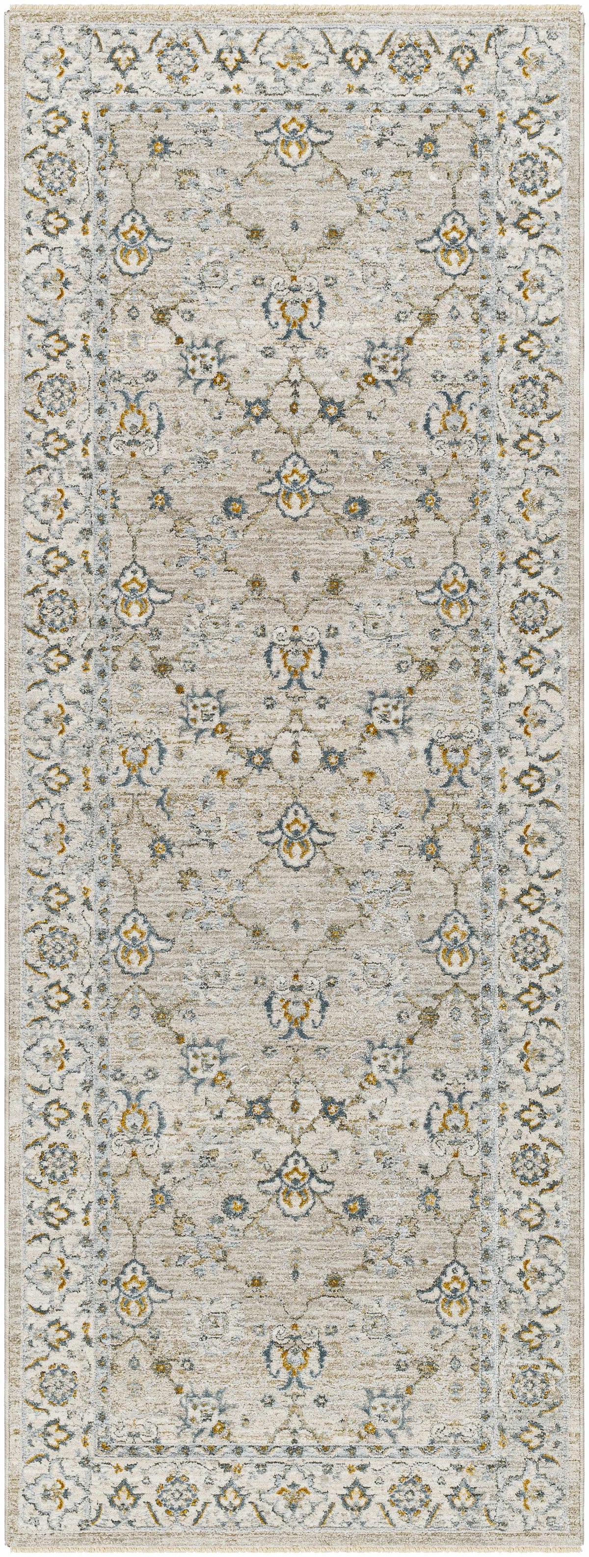 Amaru Cream & Sage Textured Rug with Fringes, photo 12 of 16