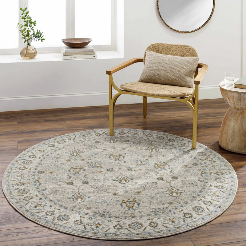 Amaru Cream & Sage Textured Rug with Fringes by Boutique Rugs