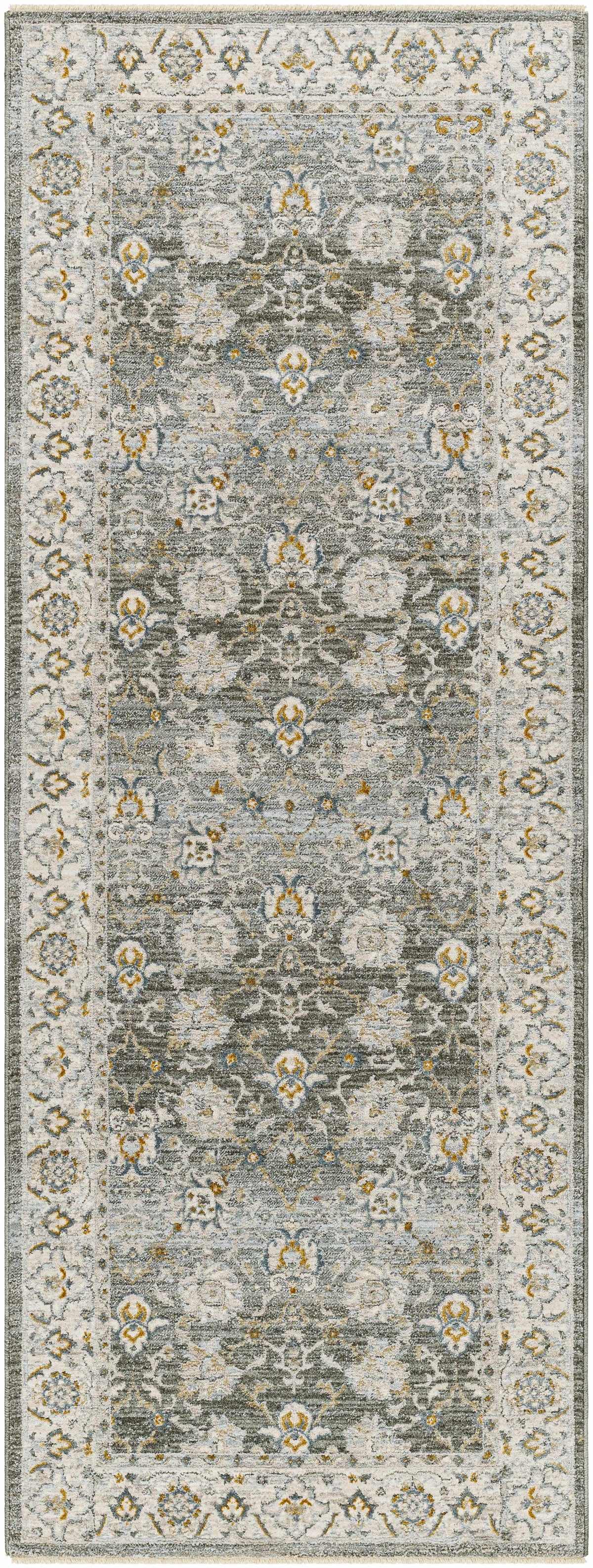 Amaru Green Textured Rug with Fringes, photo 12 of 22