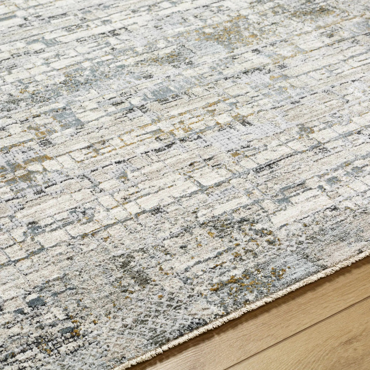 Chaka Textured Rug with Fringes, detail 2