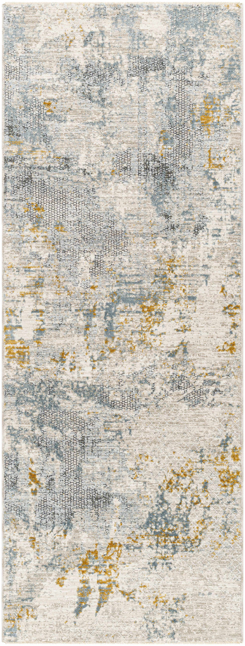 Chaya Textured Abstract Rug with Fringes by Boutique Rugs