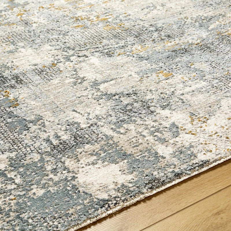 Chaya Textured Abstract Rug with Fringes by Boutique Rugs