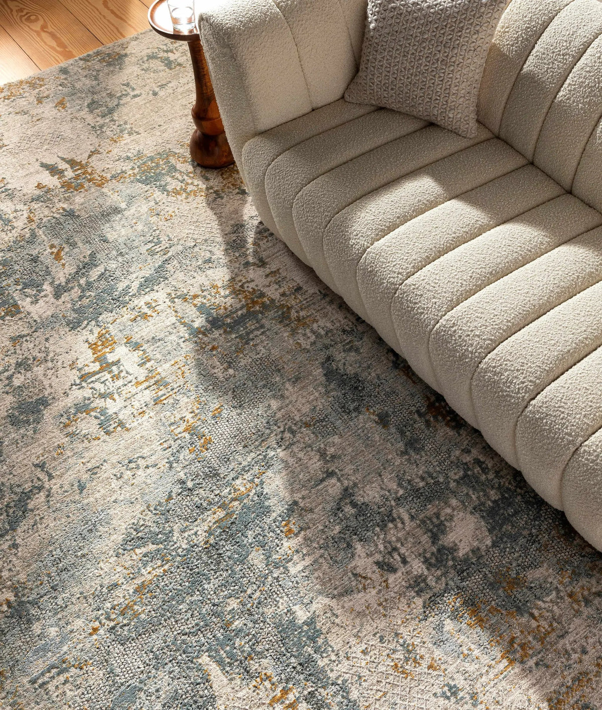 Chaya Textured Abstract Rug with Fringes, photo 9 of 20