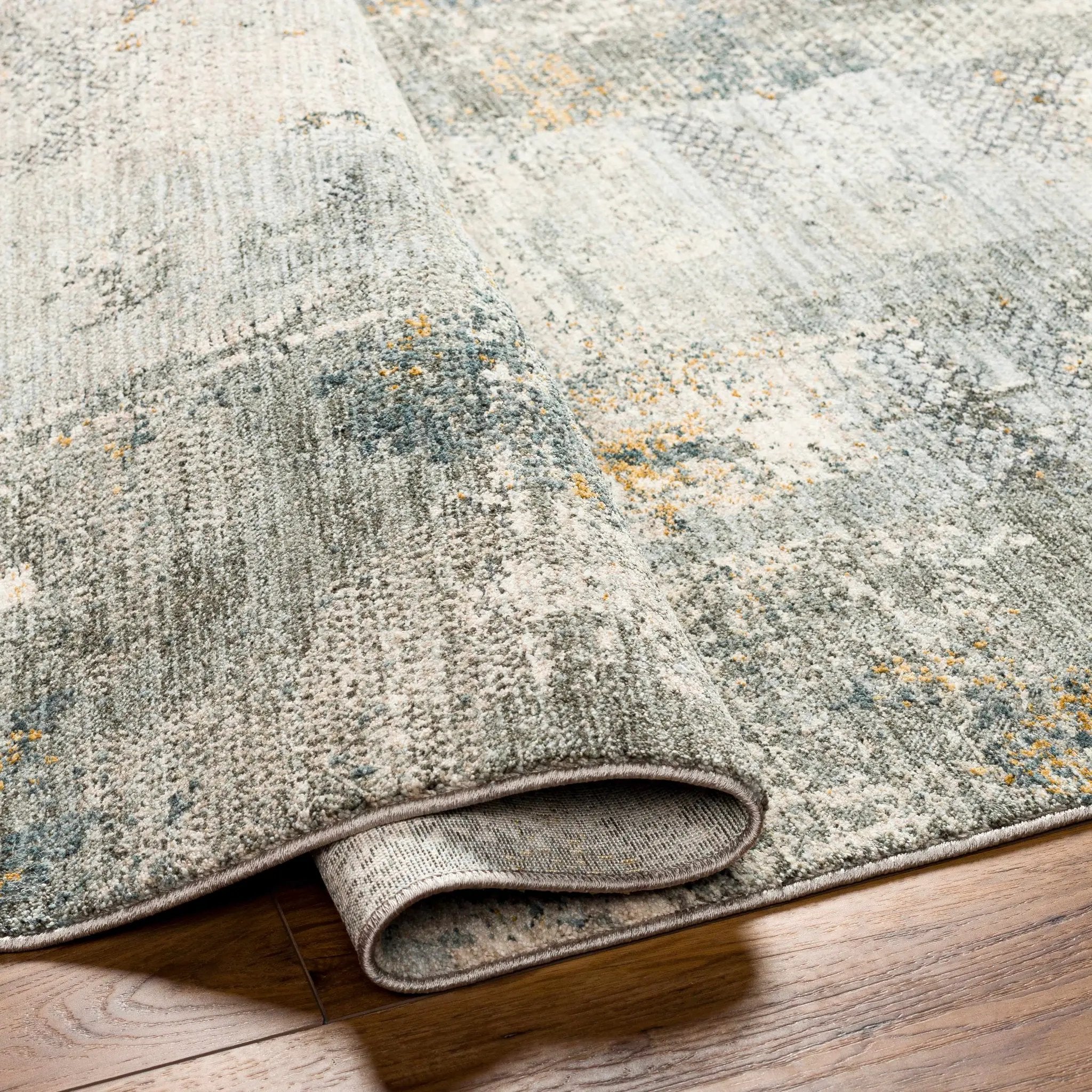 Elina Textured Abstract Rug with Fringes by Boutique Rugs