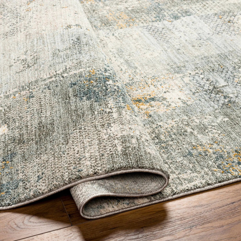 Elina Textured Abstract Rug with Fringes by Boutique Rugs