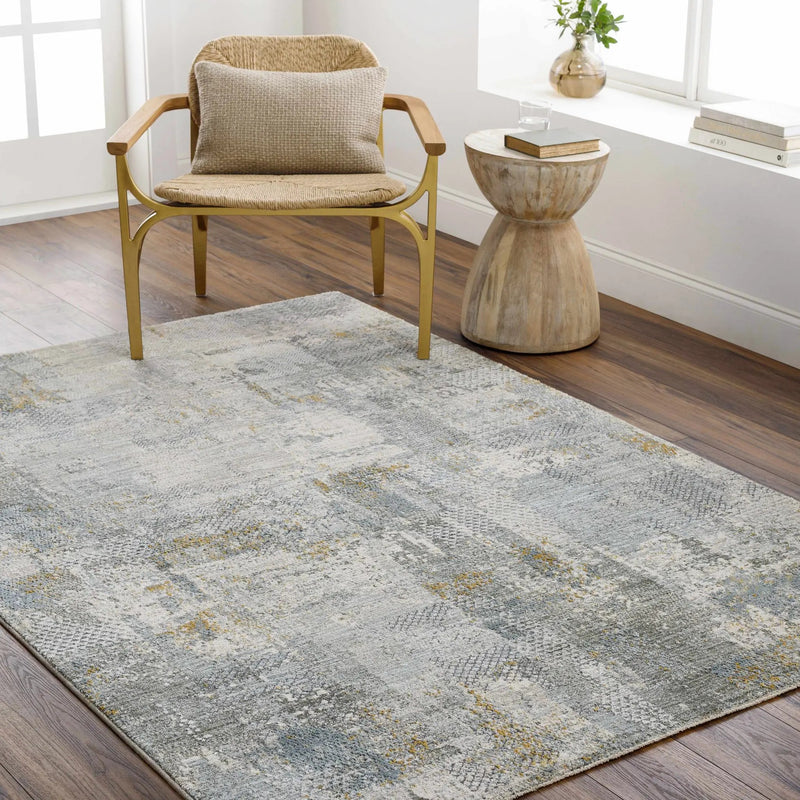 Elina Textured Abstract Rug with Fringes by Boutique Rugs