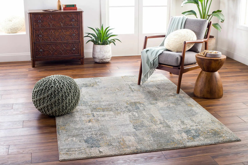 Elina Textured Abstract Rug with Fringes by Boutique Rugs