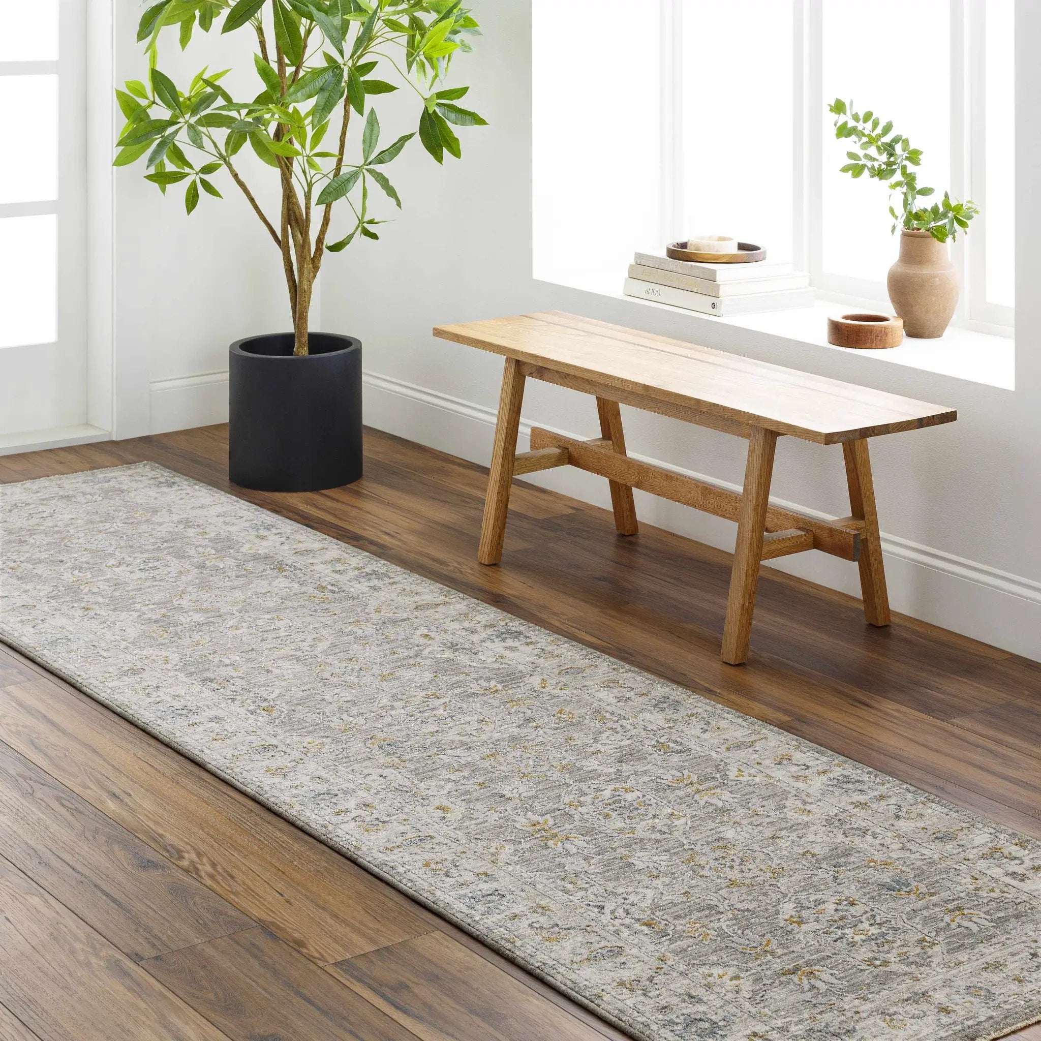 Hafsa Textured Rug with Fringes by Boutique Rugs