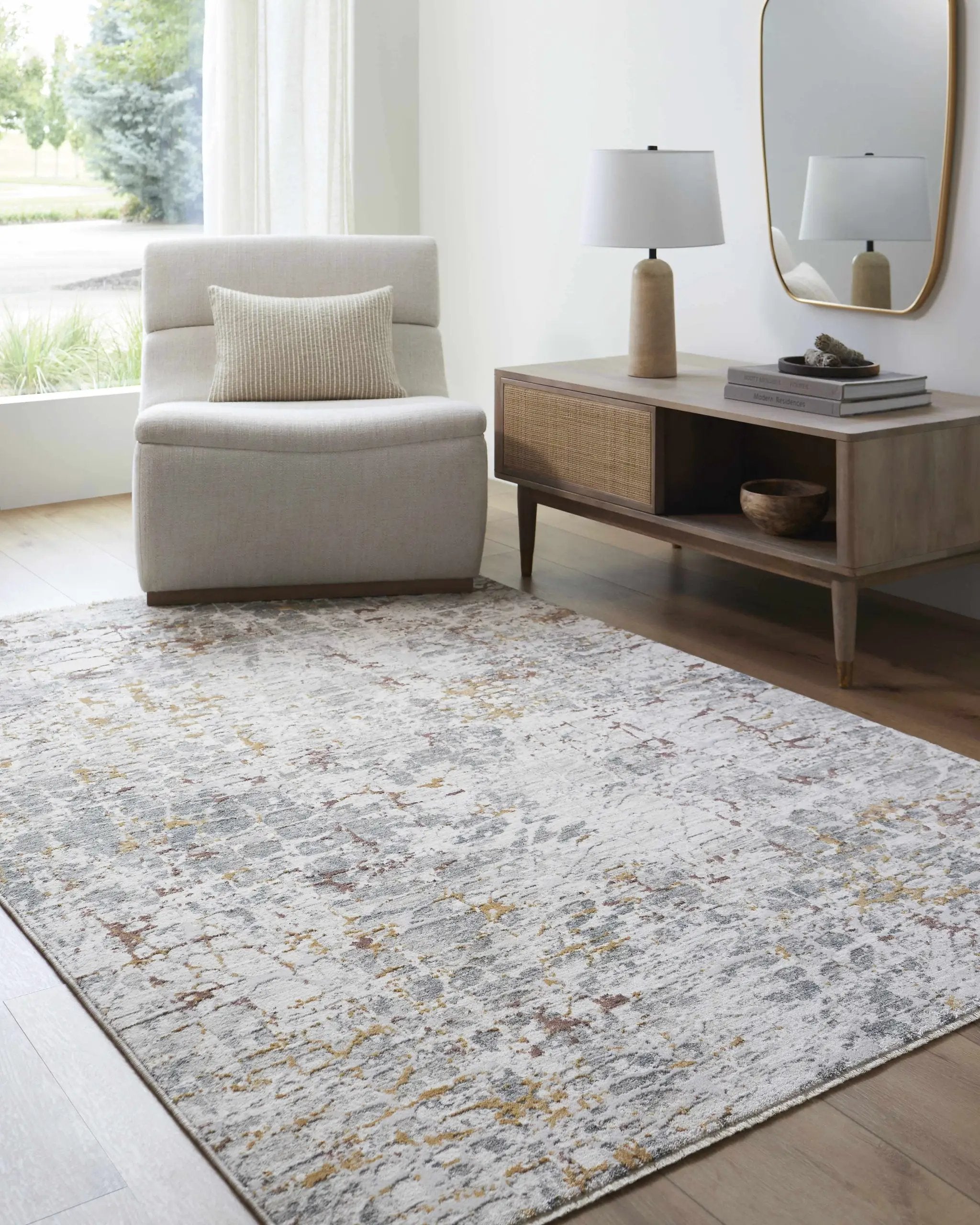 Kasim Textured Rug with Fringes by Boutique Rugs