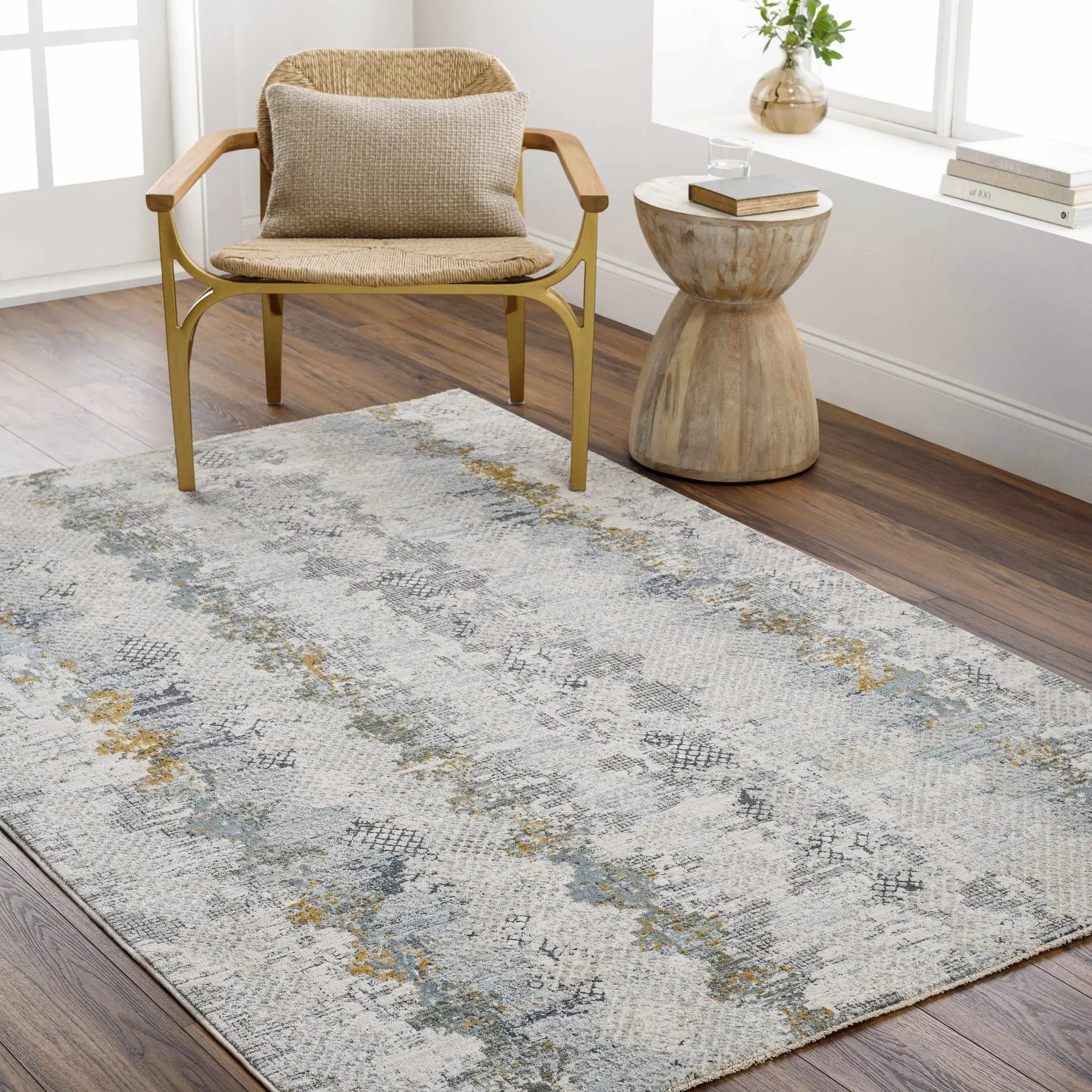 Lalo Textured Rug with Fringes by Boutique Rugs