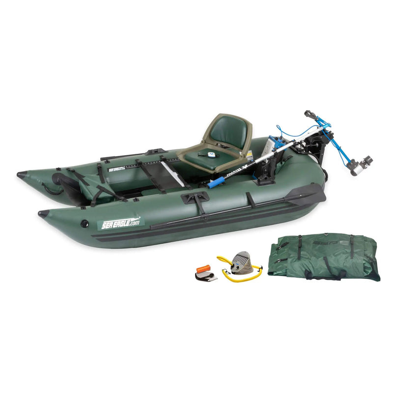 Sea Eagle 1-Person Frameless Pontoon Inflatable Fishing Boat, 9FT [285FPBK] (SAK93163) by SAKSBY WHOLESALE