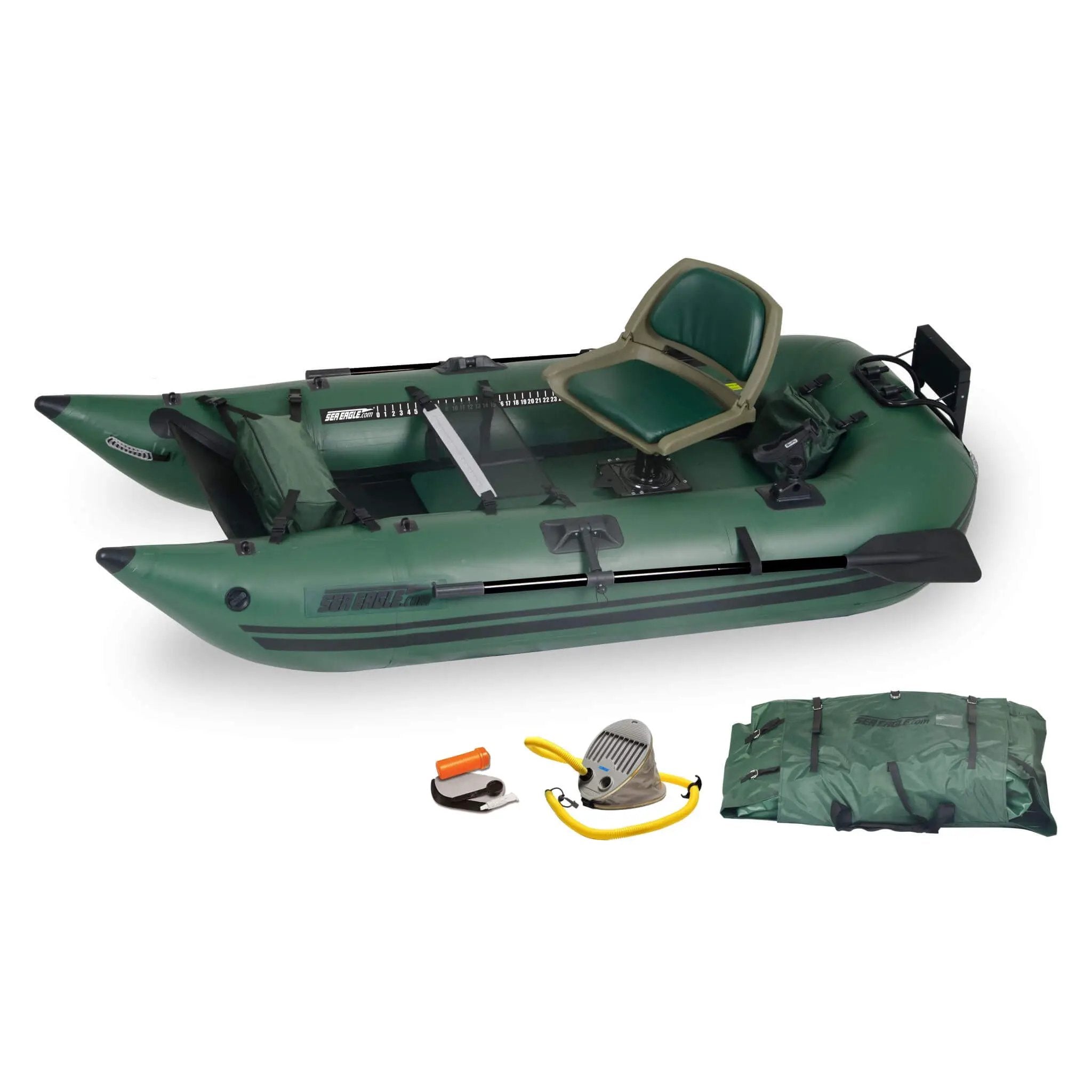 Sea Eagle 1-Person Frameless Pontoon Inflatable Fishing Boat, 9FT [285FPBK] (SAK93163) by SAKSBY WHOLESALE