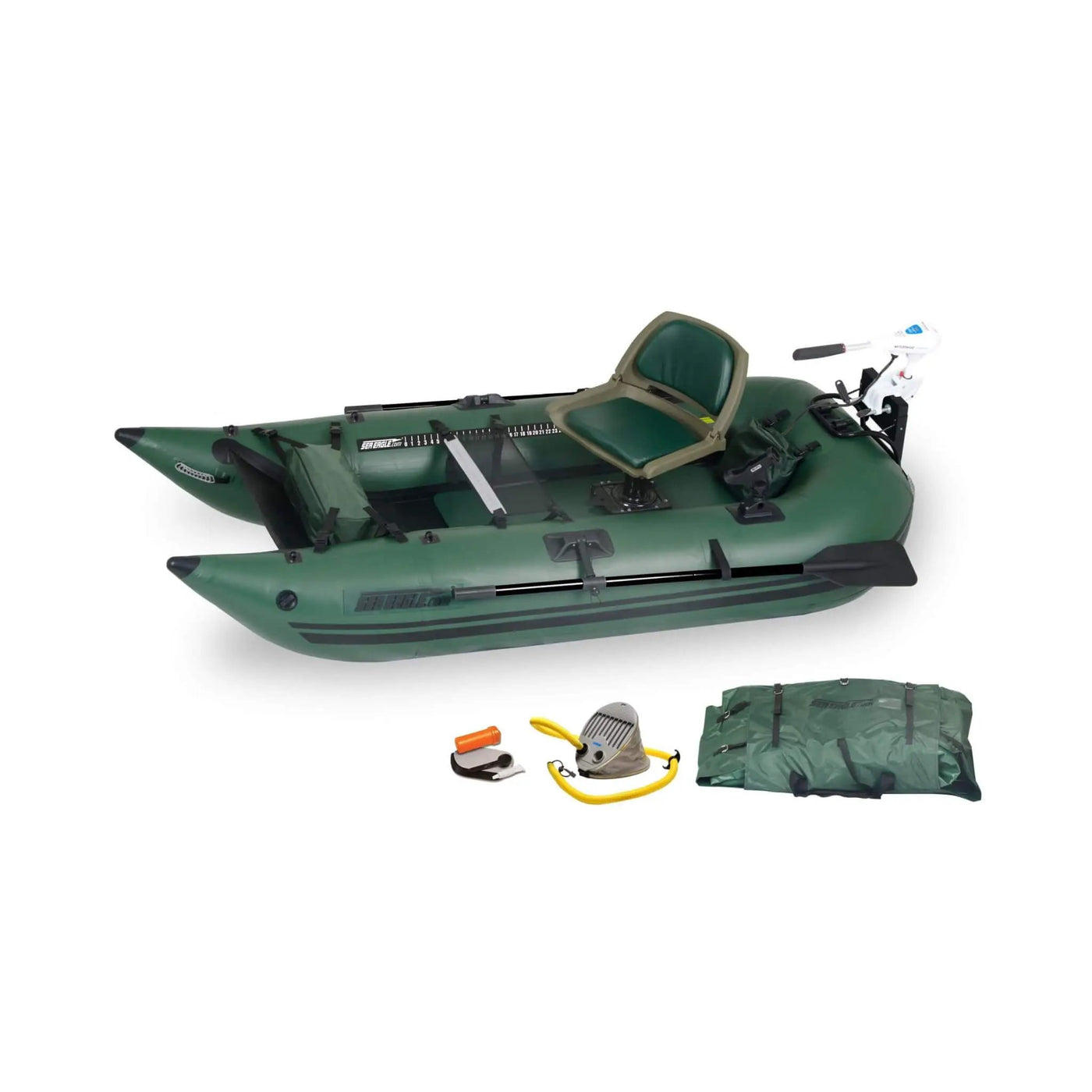 Sea Eagle 1-Person Frameless Pontoon Inflatable Fishing Boat, 9FT [285FPBK] (SAK93163) by SAKSBY WHOLESALE
