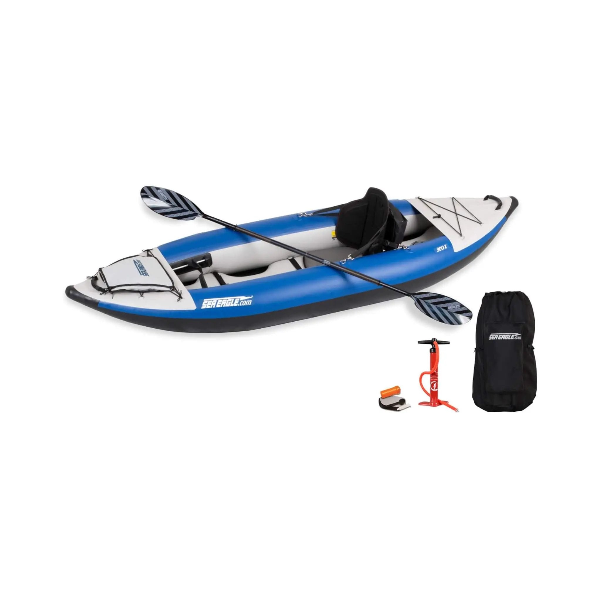 Sea Eagle 300X Explorer 1-Person Inflatable Kayak With Adjustable Footrest [300XK] (SAK18457) by SAKSBY WHOLESALE