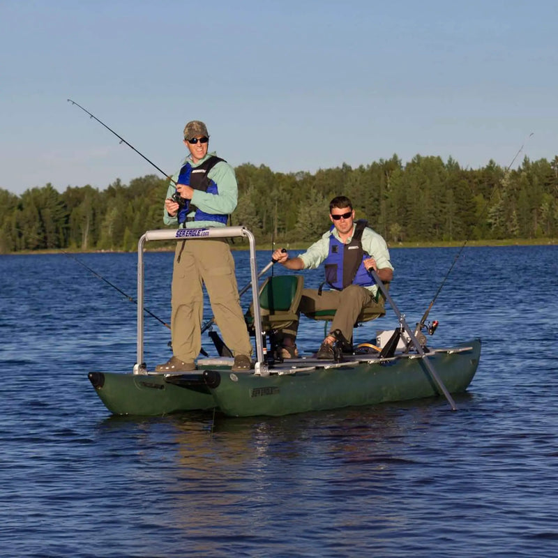 Sea Eagle 375FC FoldCat 2-Persons Inflatable Fishing Lightweight Pontoon Boat [375FCK] (SAK34652) by SAKSBY WHOLESALE