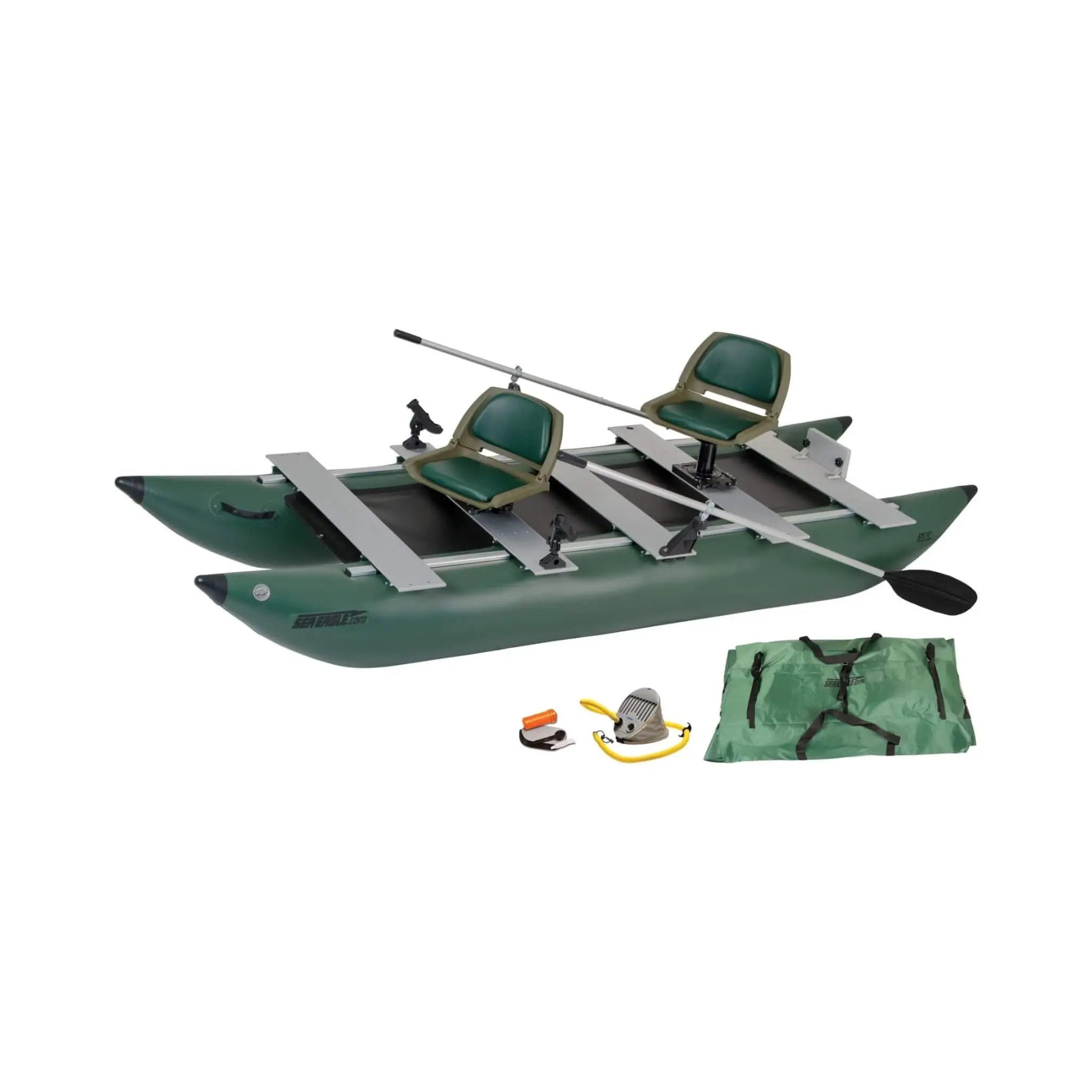 Sea Eagle 375FC FoldCat 2-Persons Inflatable Fishing Lightweight Pontoon Boat [375FCK] (SAK34652) by SAKSBY WHOLESALE