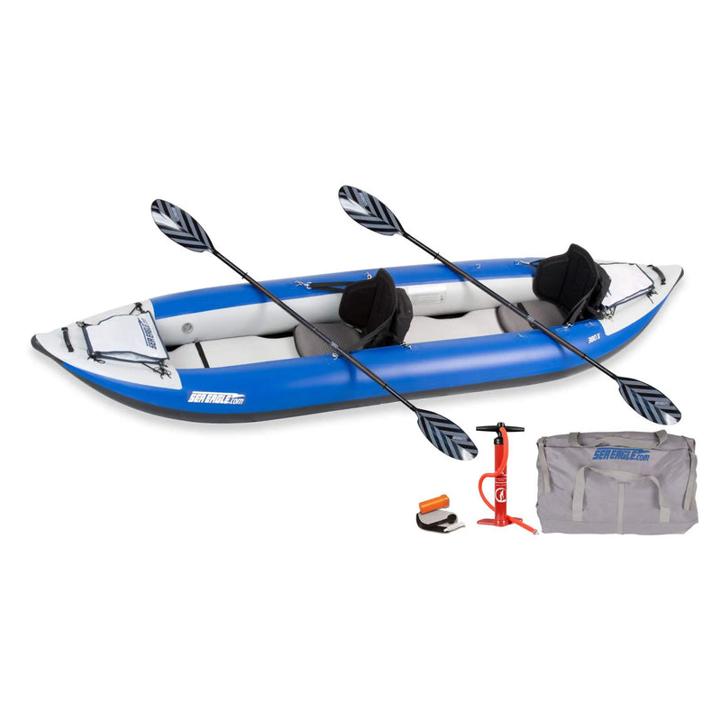 Sea Eagle 380X Explorer 3-Person Inflatable Kayak With Large Removable Rear Center Skeg [380XK] (SAK97562) by SAKSBY WHOLESALE