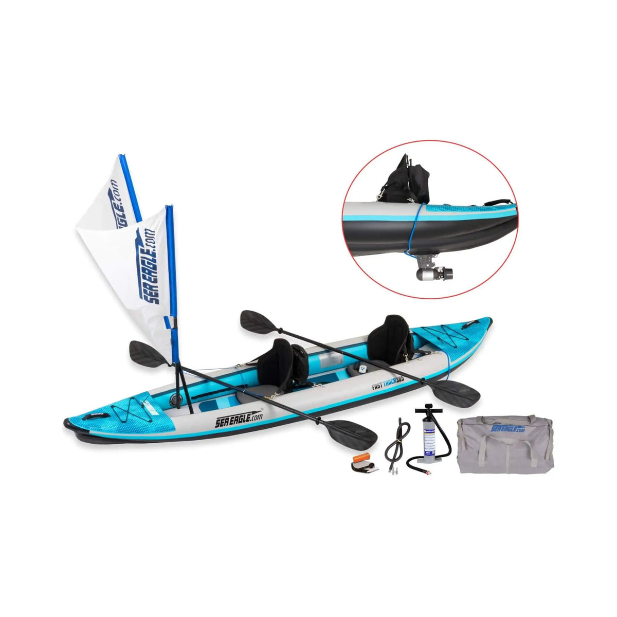 Sea Eagle 385FT FastTrack 12FT 2-Person V-Bottom Inflatable Kayak [385FTK] (SAK25086) by SAKSBY WHOLESALE