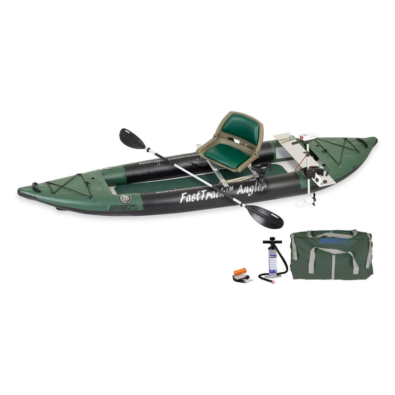 Sea Eagle 385FTA FastTrack 12FT 2- Persons Angler Inflatable Hunter Green Fishing Kayak [385FTAK] (SAK80139) by SAKSBY WHOLESALE