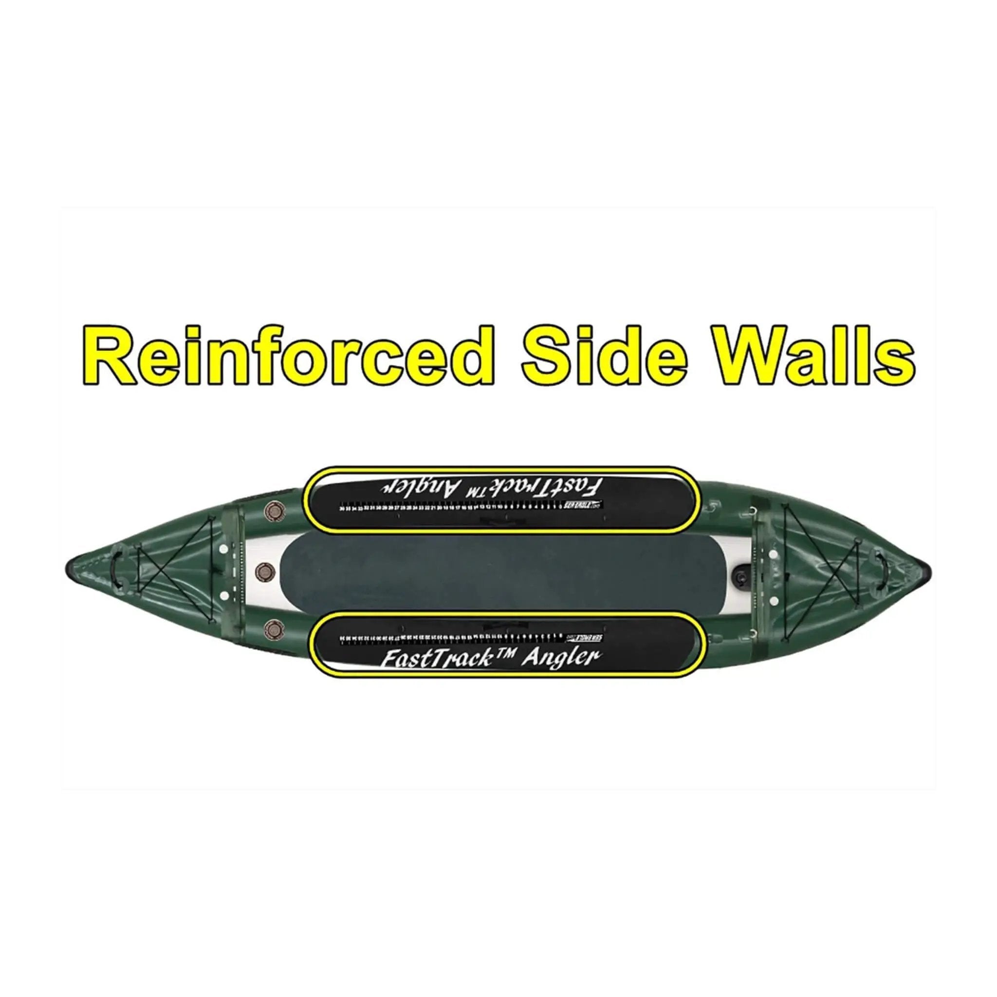 Sea Eagle 385FTA FastTrack 12FT 2- Persons Angler Inflatable Hunter Green Fishing Kayak [385FTAK] (SAK80139) by SAKSBY WHOLESALE