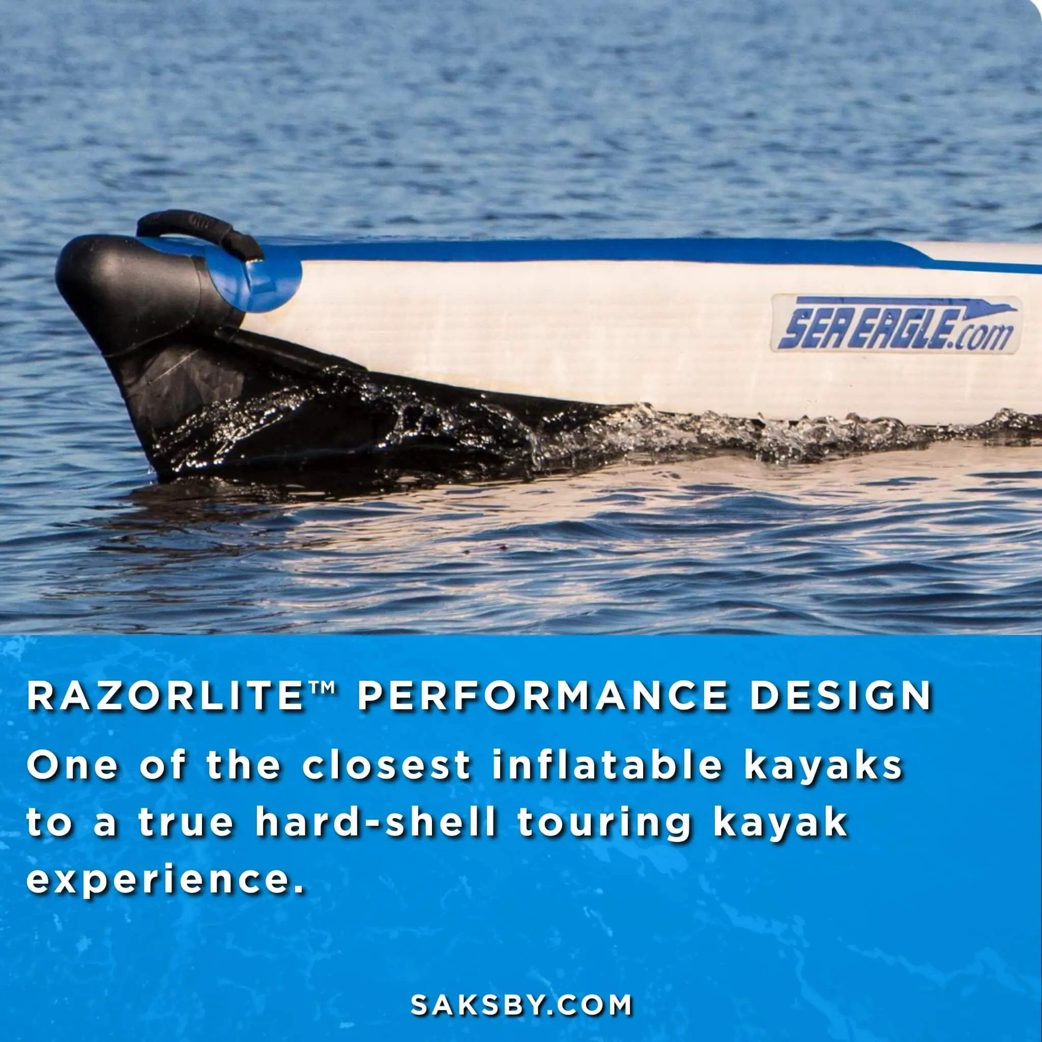 Sea Eagle 473RL RazorLite 2-Person Inflatable Kayak With Adjustable Footrests [473RLK] (SAK98601) by SAKSBY WHOLESALE