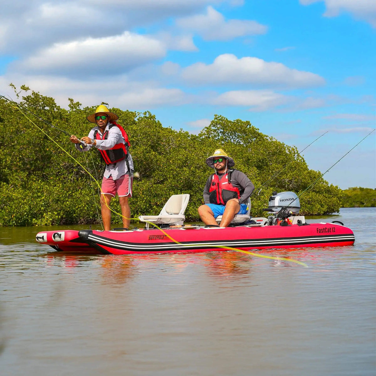 Sea Eagle Boats FastCat12™ Catamaran Inflatable Boat, 13FT [FASTCAT12K] (SAK29684) by SAKSBY WHOLESALE