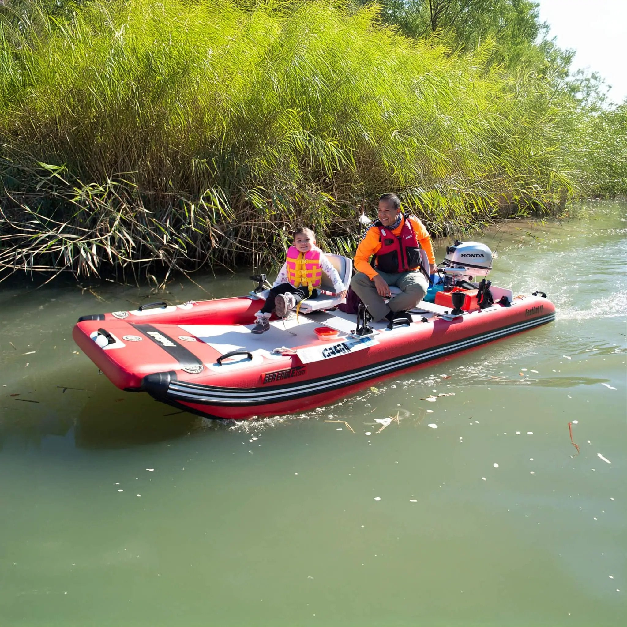 Sea Eagle Boats FastCat12™ Catamaran Inflatable Boat, 13FT [FASTCAT12K] (SAK29684) by SAKSBY WHOLESALE